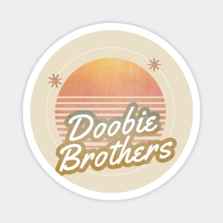 doobie ll retro 80s moon Magnet